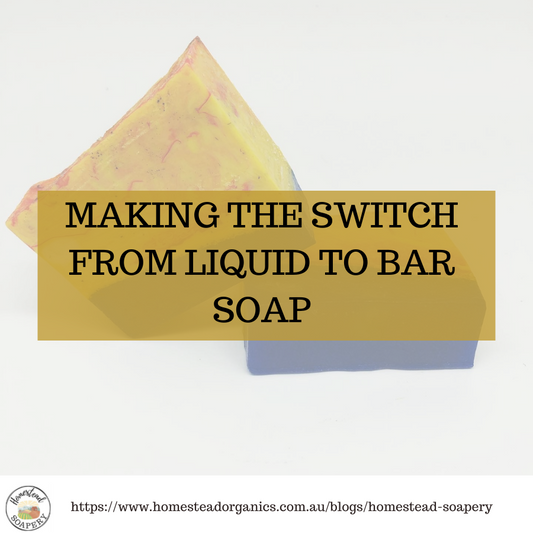 Making the switch from liquid to bar soap
