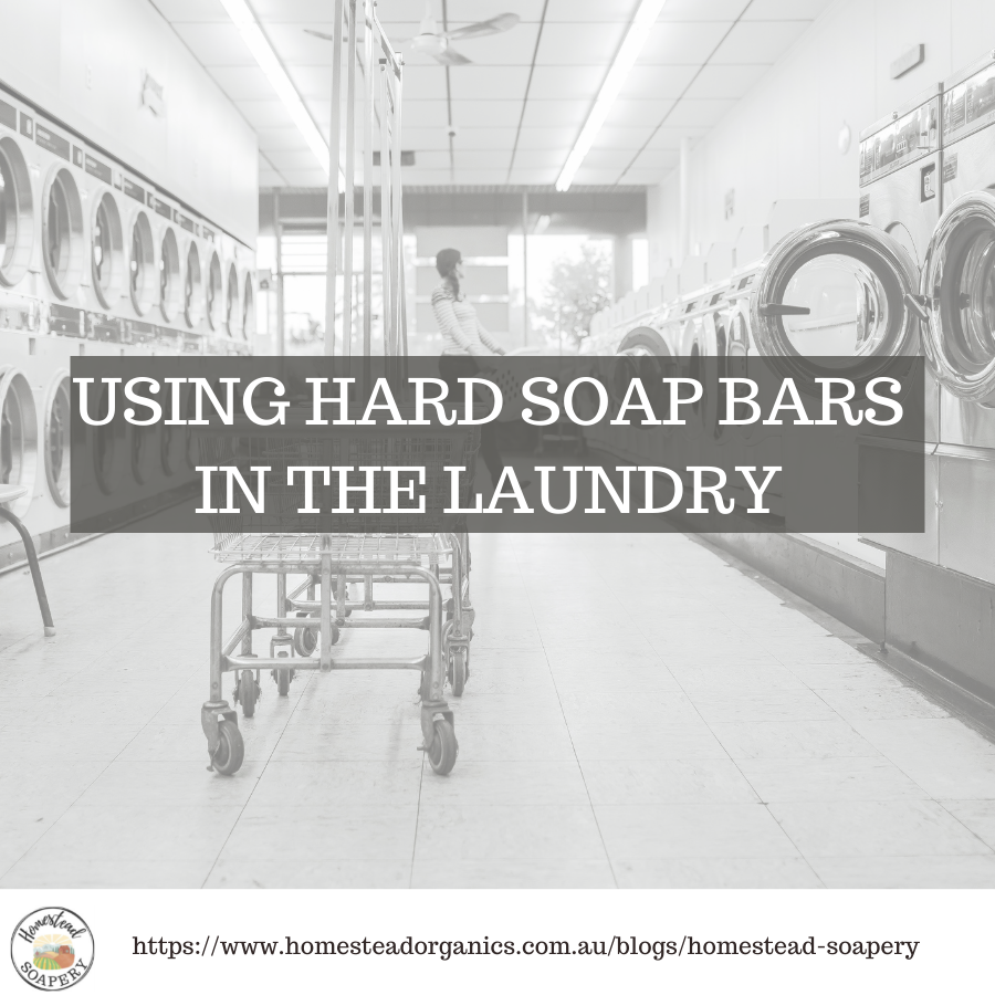 Using hard soap bars in the laundry