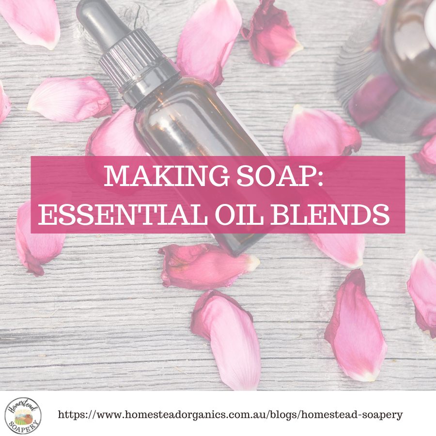 Making essential oil blends for cold process soap