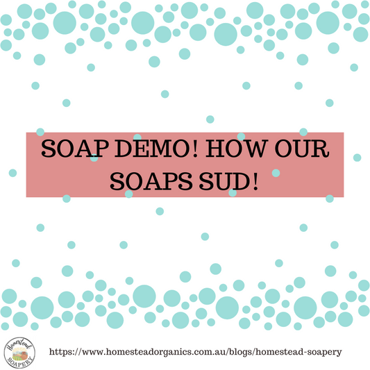 Soap Demo! How our soaps sud!
