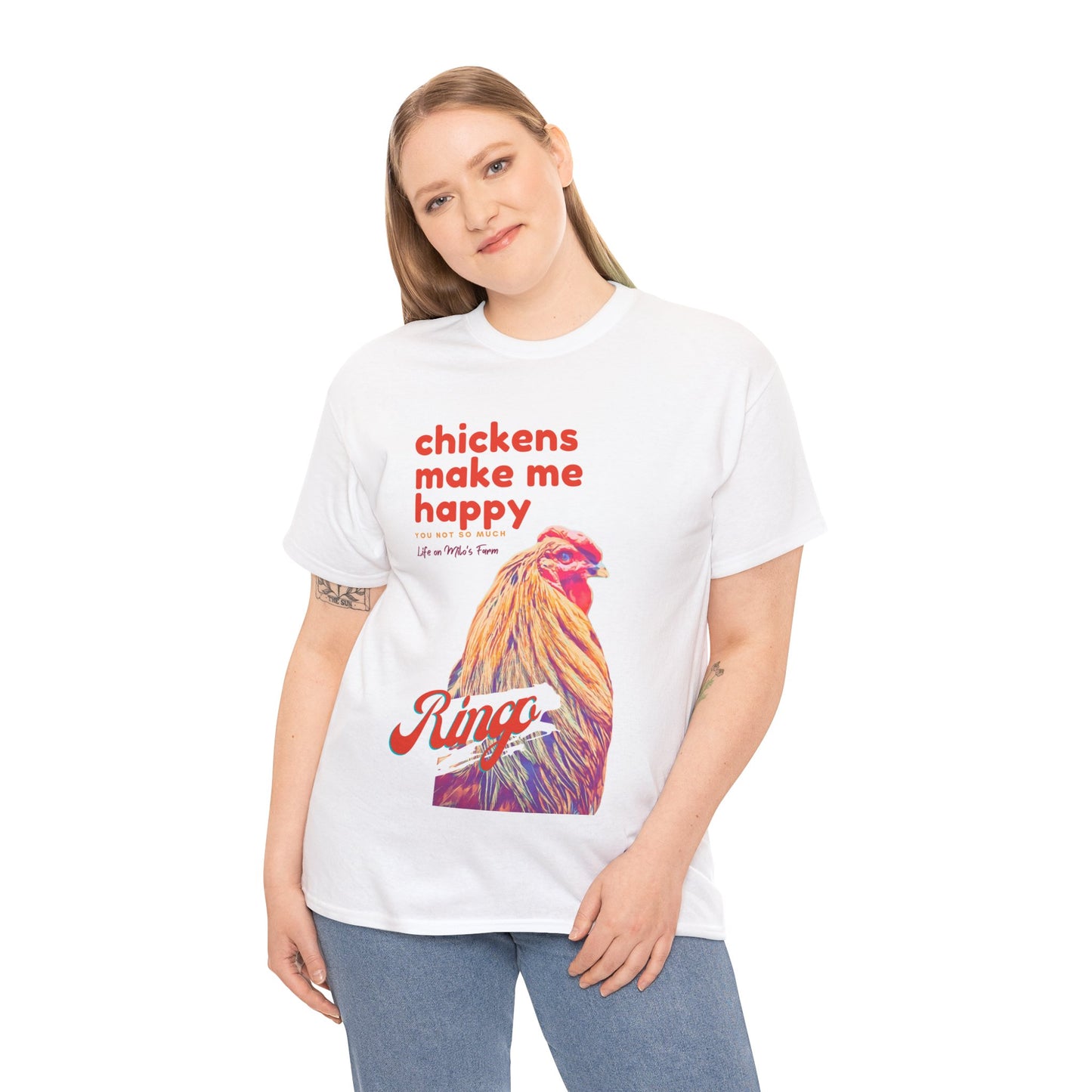 Chickens Make Me Happy Ringo Tee