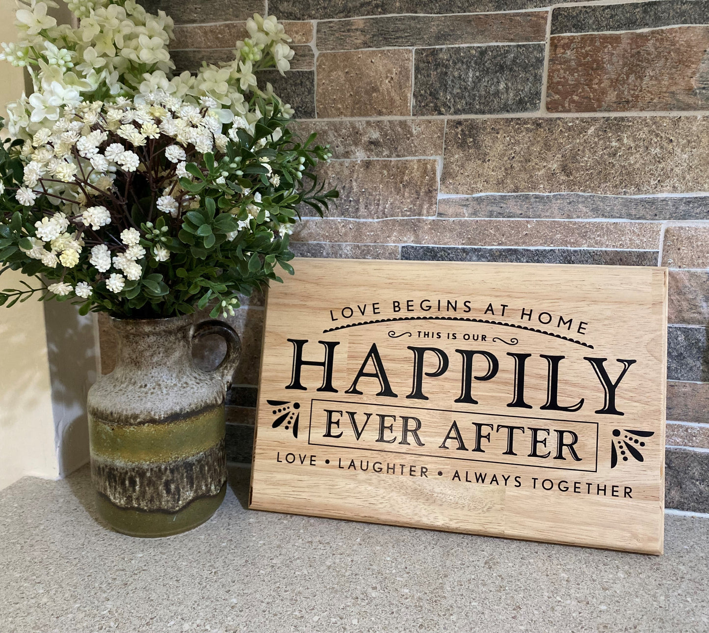 Happily Ever After – Love begins at home | 20cm x 30cm