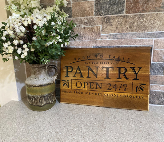 Pantry Open 24/7 – Farm to table | 20cm x 30cm