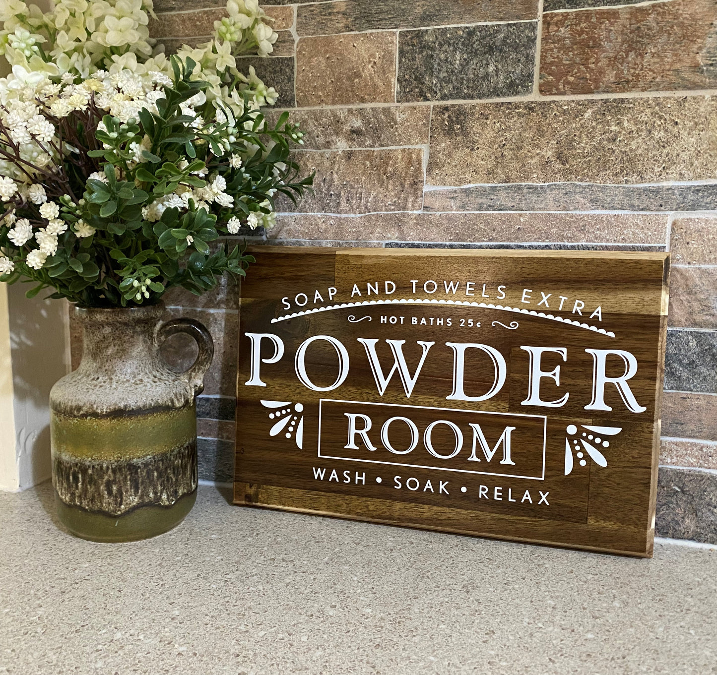 Powder Room – Soap & Towels extra | 20cm x 30cm
