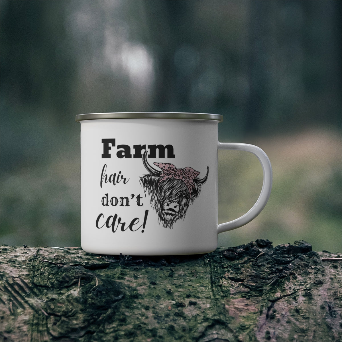 Farm Hair Don't Care - Enamel Mug