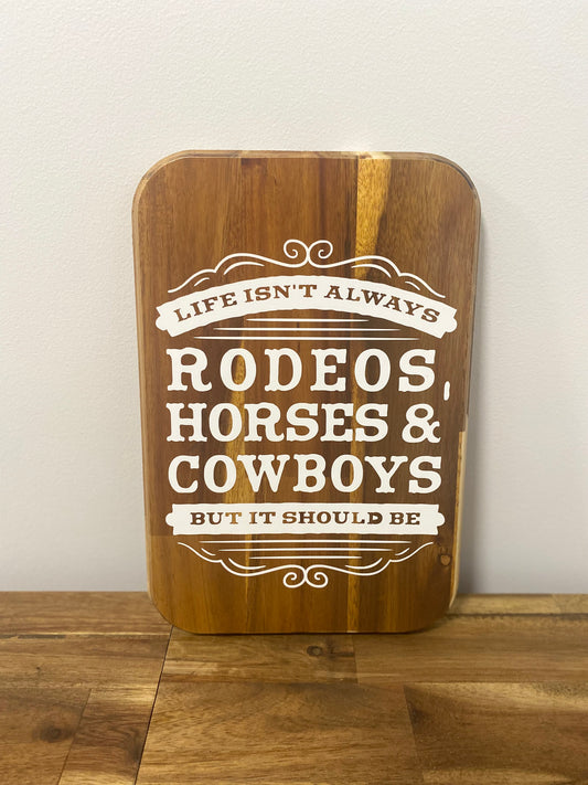 Rodeos, horses and cowboys | 20cm x 30cm